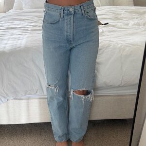Agolde High Waisted Distressed Women's Jeans